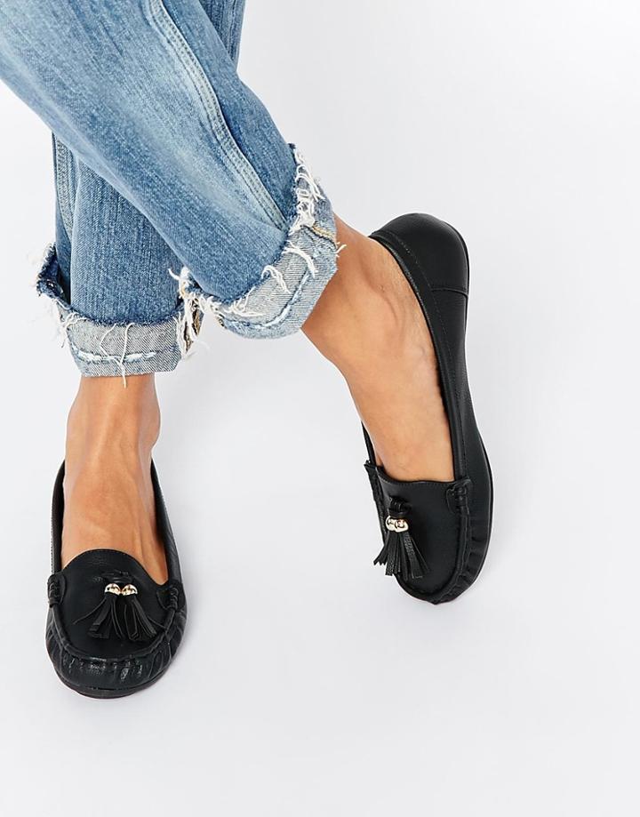 Asos Mock Up Flat Shoes - Black