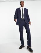 Bando Slim Fit Suit Pants In Navy