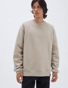 Pull & Bear Join Life Sweatshirt In Beige-neutral