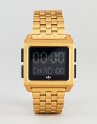 Adidas Z01 Archive Digital Bracelet Watch In Gold - Gold