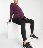 Asos 4505 Maternity Icon Legging Cotton Touch-black