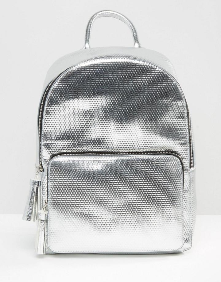 Skinnydip X Coke Metallic Backpack - Silver
