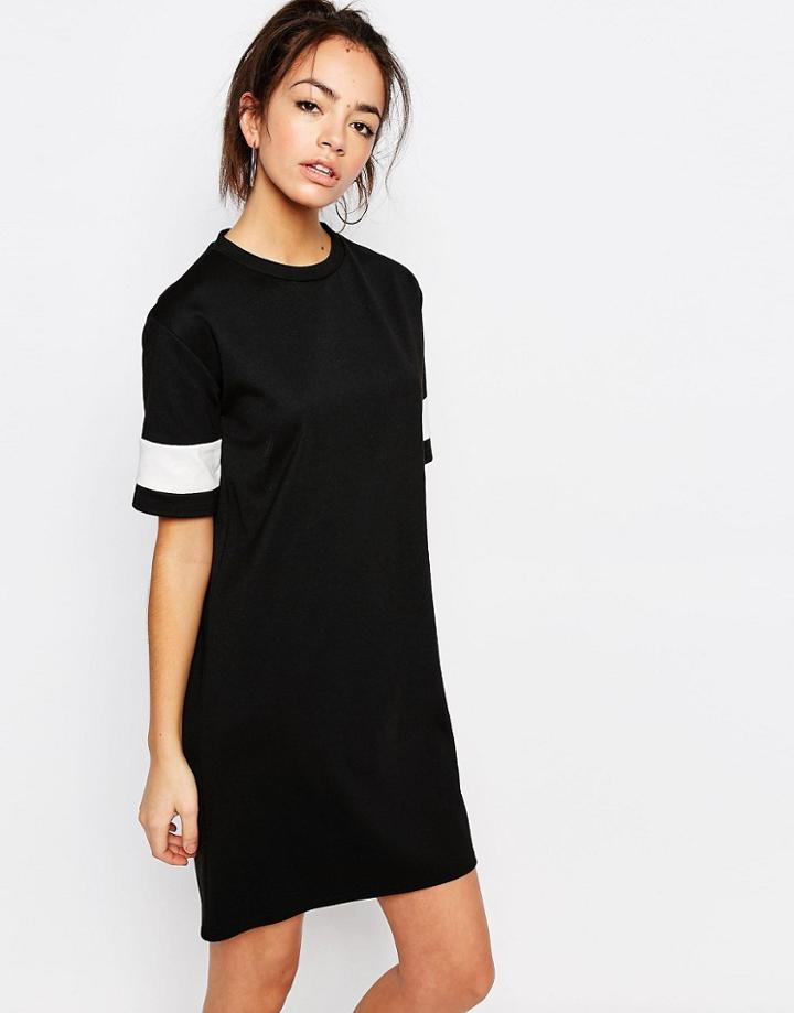 New Look Varsity Sweat Dress - Black