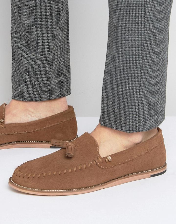 Kg By Kurt Geiger Knighton Tassel Loafers - Tan