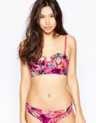 Maaji Leaf & Floral Print Underwired Bikini Top - Multi