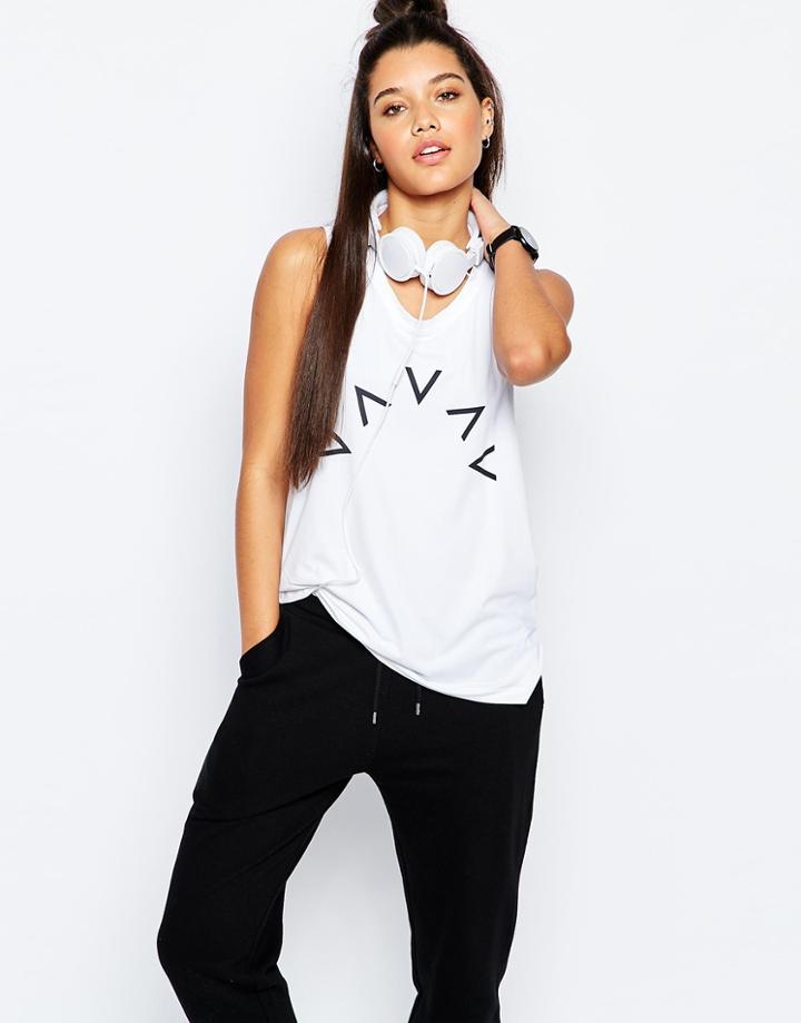 Varley Brentwood Open Back Tank Top - White