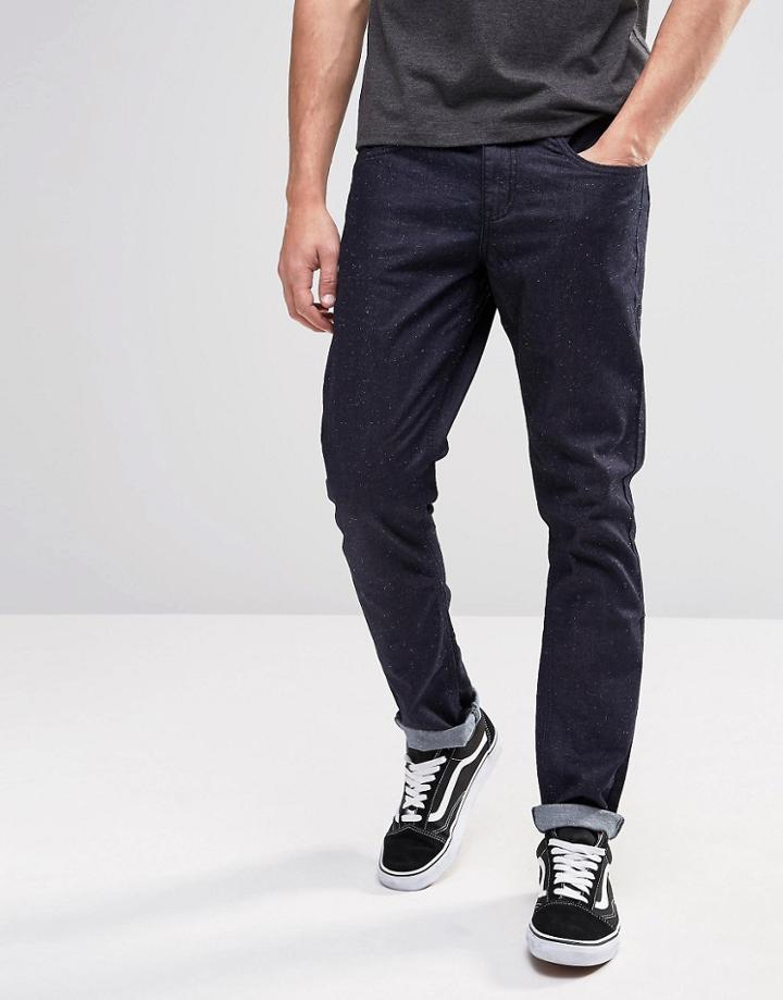 Native Youth Indigo Straight Leg Jeans - Blue