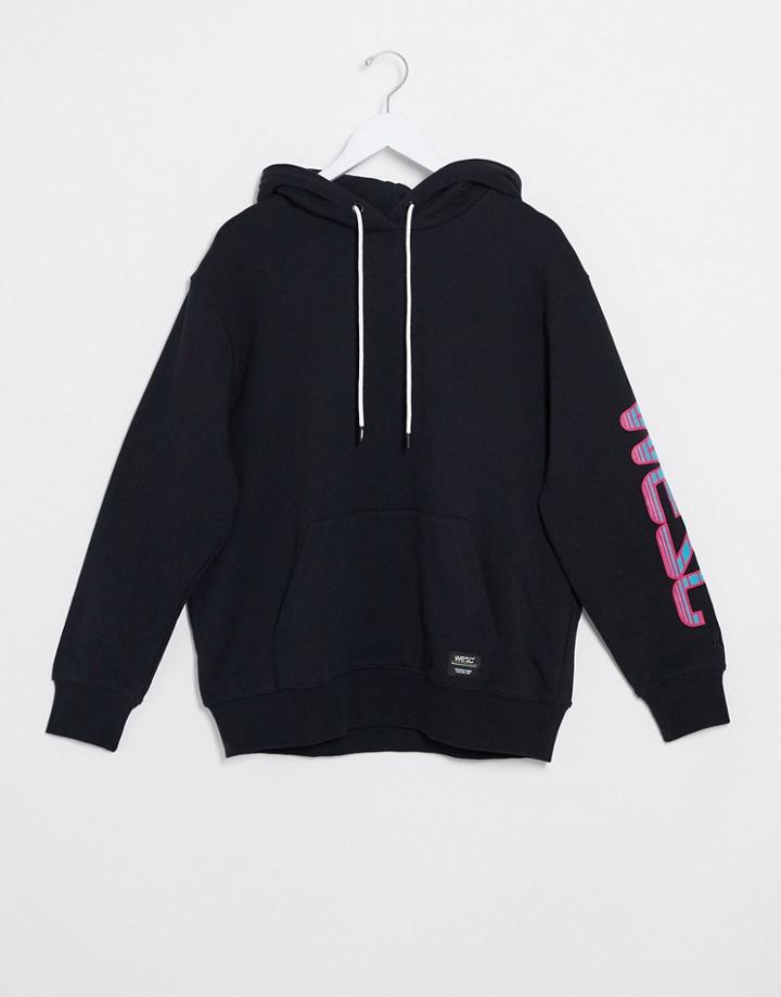 Wesc 90s Mike Speed Logo Hoodie-black