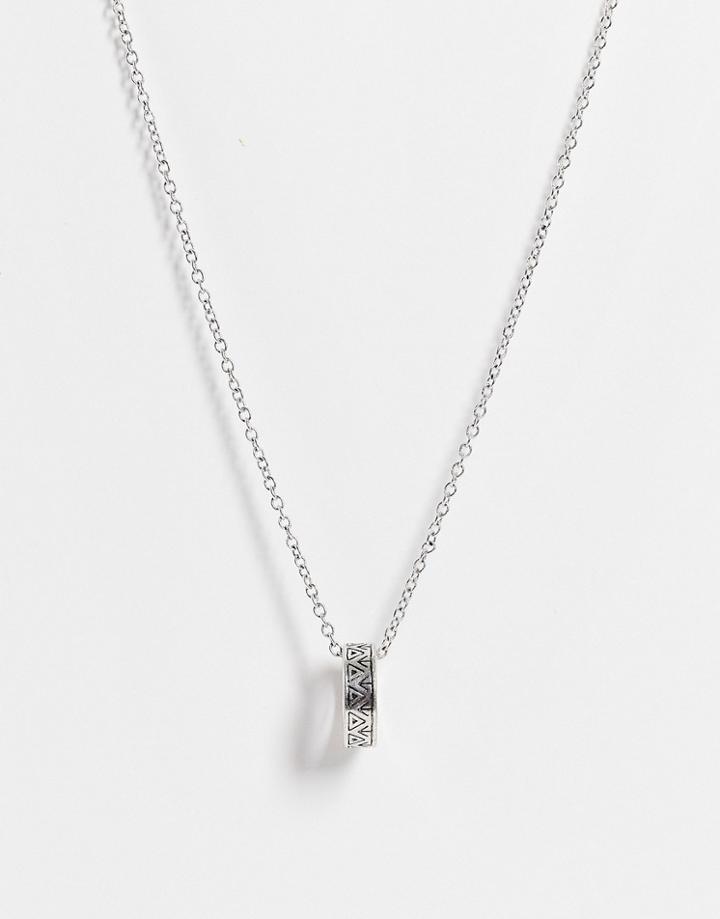 Classics 77 Engraved Ring Pendant In Silver
