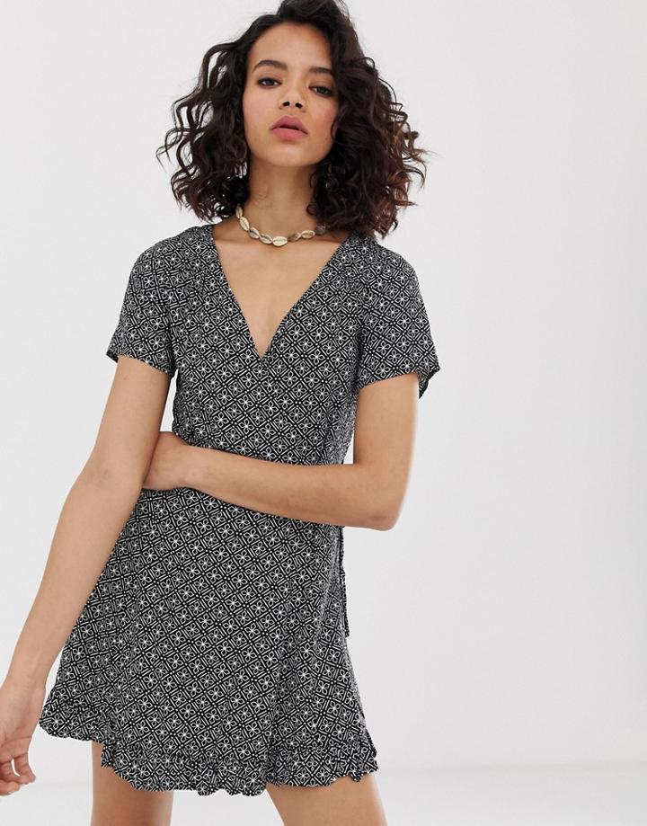 Rusty Andalusia Wrap Dress - Black