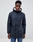 French Connection Fishtail Hooded Parka With Fleece Lining-navy