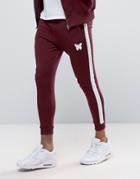 Good For Nothing Skinny Joggers In Burgundy - Red