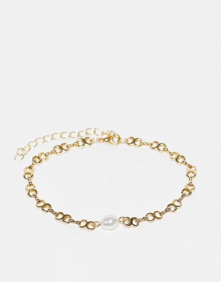 Svnx Bracelet In Gold With Pearl Details