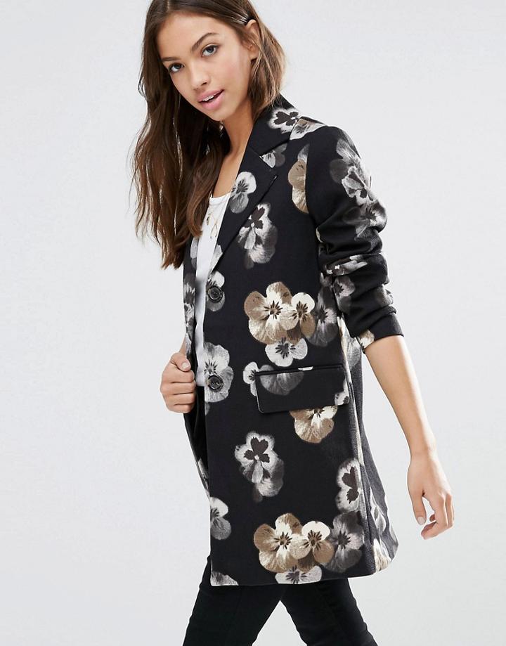 Vero Moda Vera Floral Jacket - Black