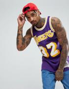 Mitchell & Ness Nba Lakers Magic Johnson Swingman Tank In Purple - Purple