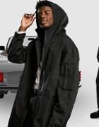 Asos Design Waterproof Commuter Coat In Black