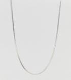 Designb Snake Chain Necklace In Sterling Silver Exclusive To Asos - Silver
