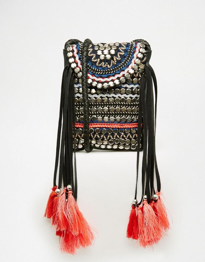 Asos Hand Embellished Cross Body Bag - Multi