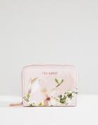 Ted Baker Small Zip Purse In Harmony Floral - Pink