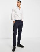 Twisted Tailor Anderson Skinny Suit Pants In Navy Check