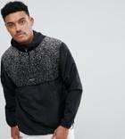 Nicce Overhead Jacket In Speckle Print Exclusive To Asos - Black