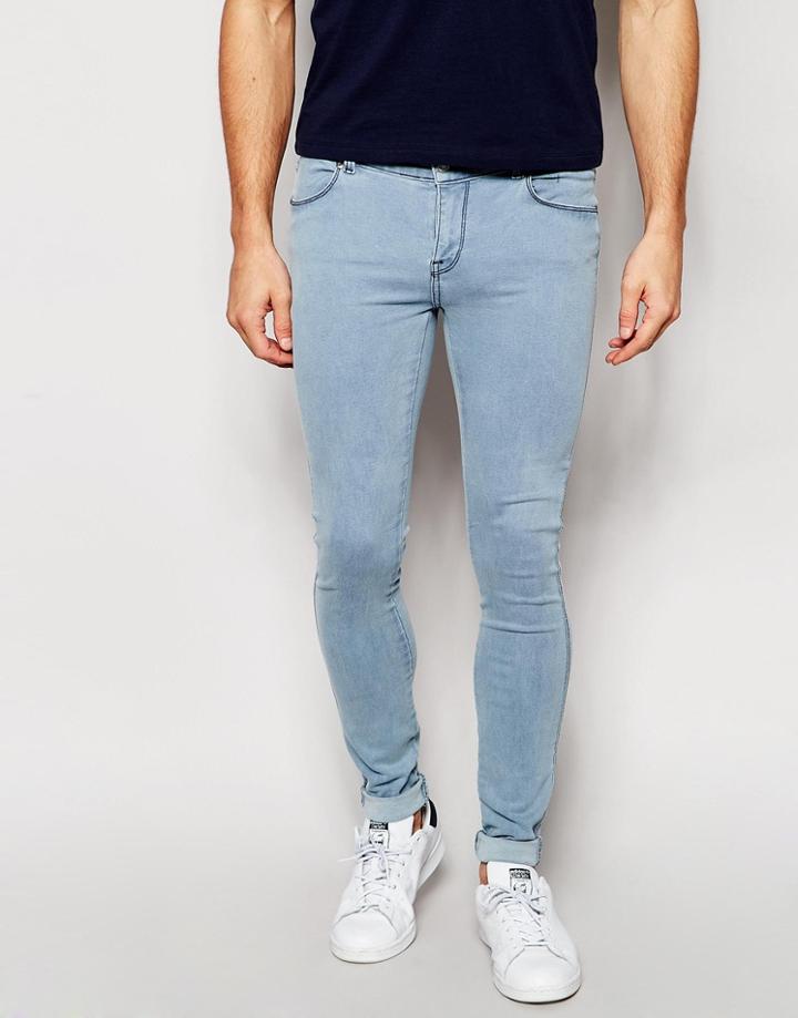 Dr Denim Jeans Dixy Extreme Super Skinny Light Old Wash - Light Old Wash
