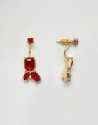 Asos Jewel Swing Earrings - Gold