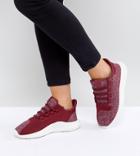 Adidas Originals Tubular Shadow Sneakers In Burgundy - Red
