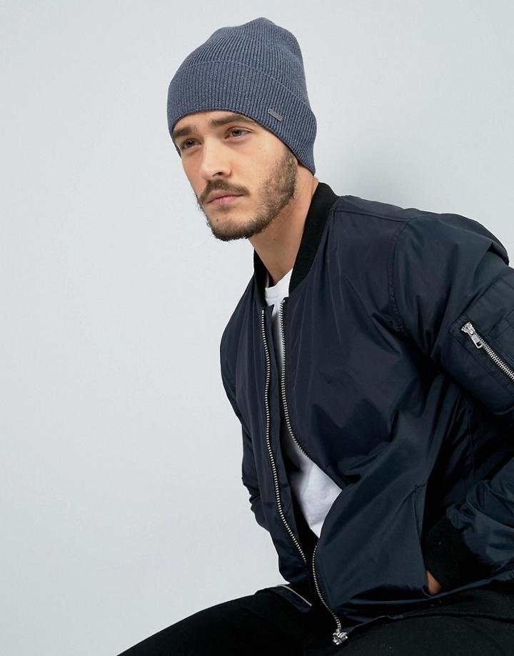 Boss Green By Hugo Boss Beanie In Navy - Navy