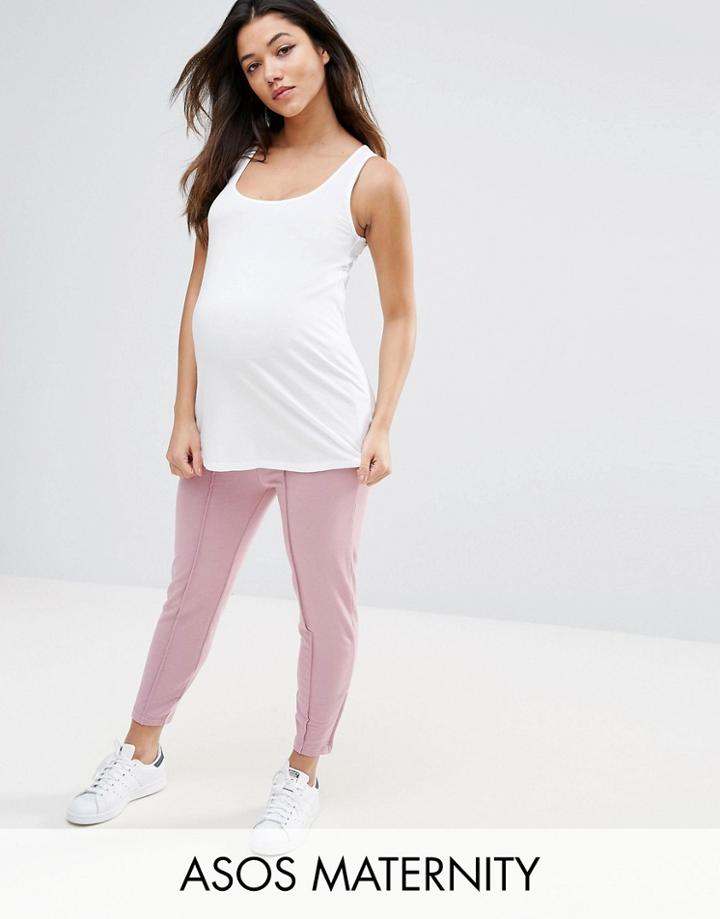 Asos Maternity Cigarette Jogger - Pink