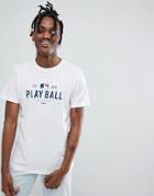 New Era Mlb Play Ball T-shirt In White - White