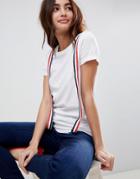 Brave Soul Tape T Shirt - White