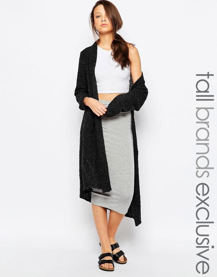 Ttya Midi Tube Skirt - Gray