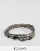 Seven London Hook Bracelet In Gray Exclusive To Asos - Gray