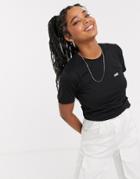 Vans Left Chest Logo T-shirt In Black/white