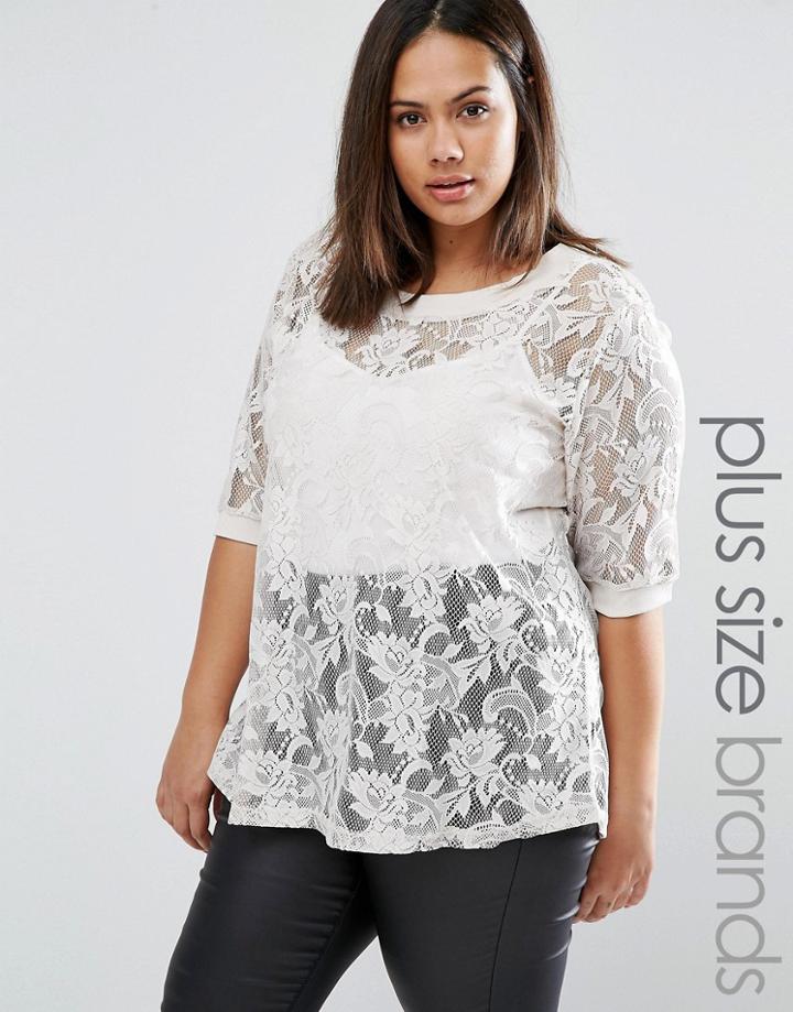 Junarose Naya Lace Top - White