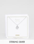 Johnny Loves Rosie Sterling Silver Zodiac Cancer Necklace - Silver