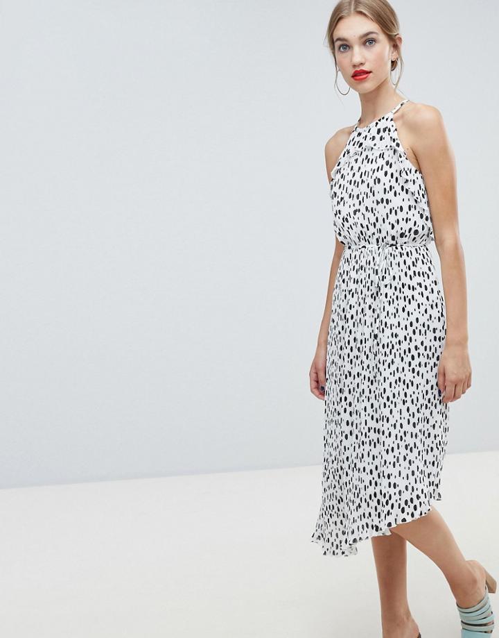 Warehouse Polka Dot Dress - Multi