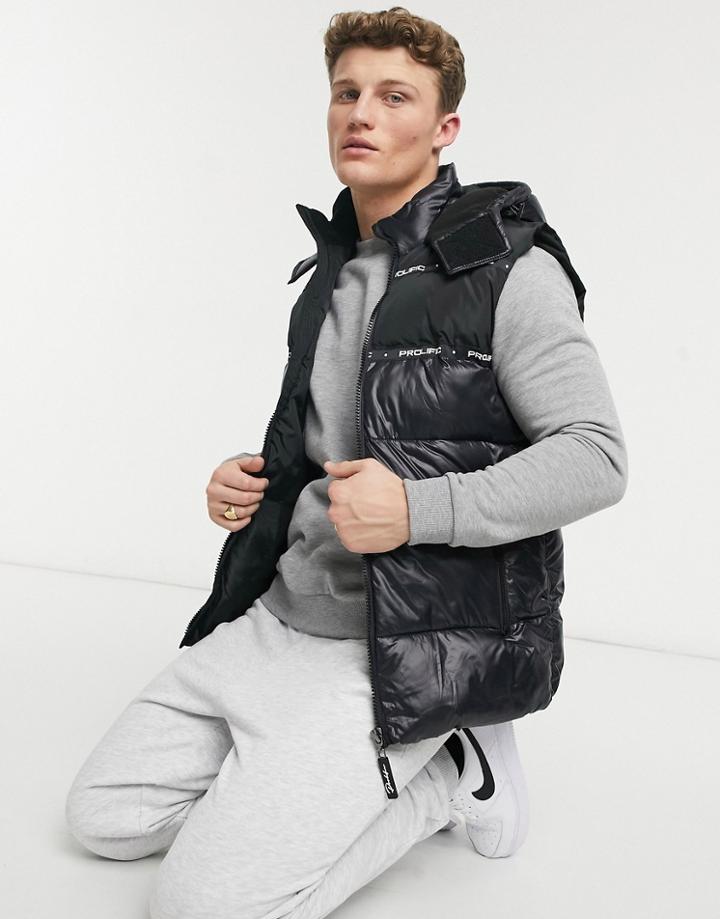 River Island Prolific Vest-black