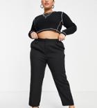 In The Style Plus X Jac Jossa Straight Leg Pants In Black