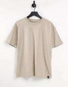 Pull & Bear Relaxed T-shirt In Beige-neutral