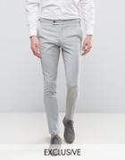 Hart Hollywood Super Skinny Wedding Suit Pants - Gray