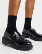 Asos Design Mahi Chunky Loafers In Black