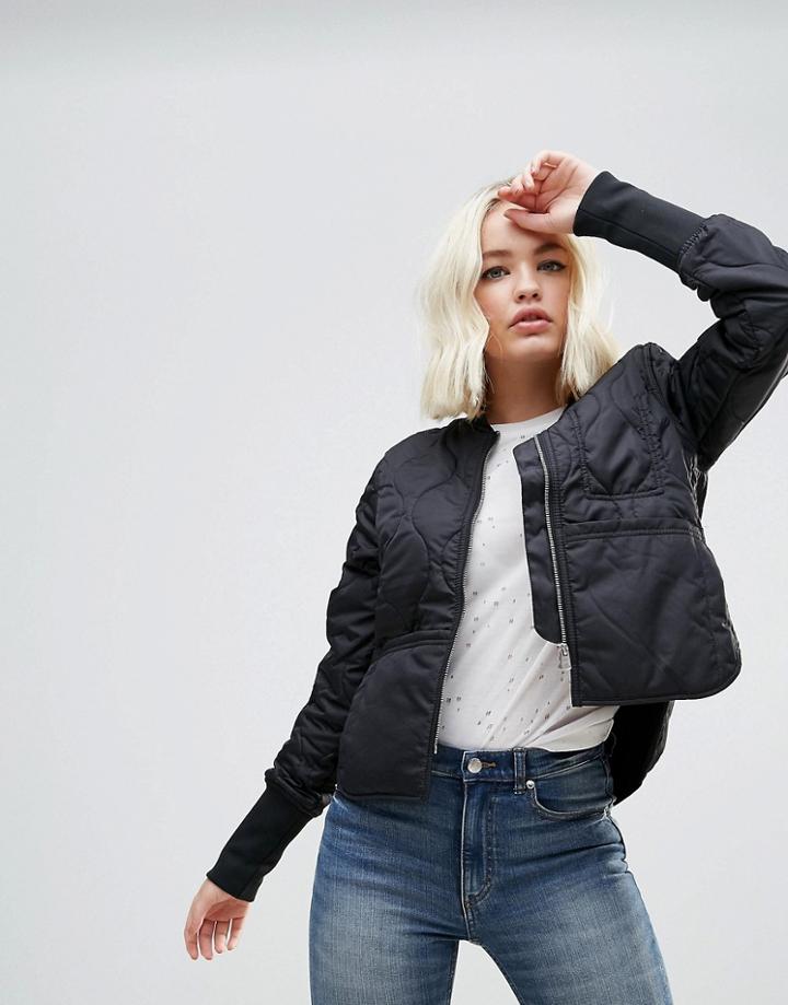 Cheap Monday Parole Quilted Jacket - Black