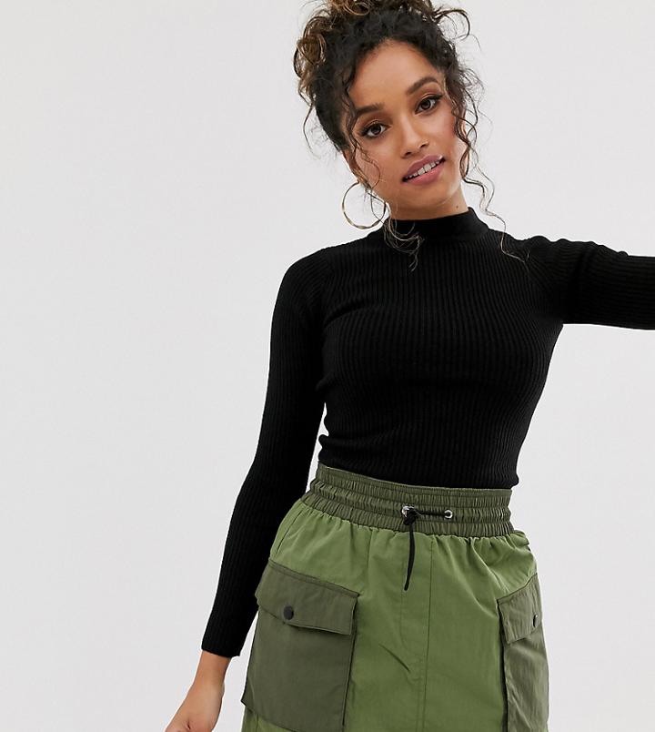 Brave Soul Petite Rigby High Neck Sweater