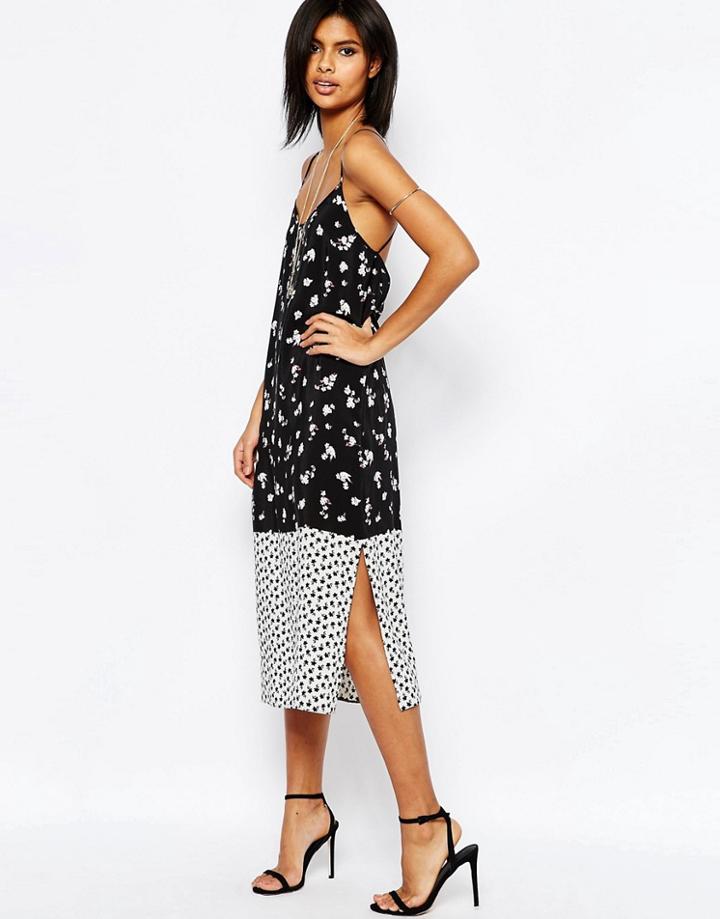 Asos Ditsy Mix & Match Midi Cami Dress - Multi
