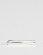 Ted Baker Hallen Silver Curved Tie Bar - Silver