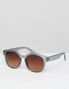 Jeepers Peepers Crystal Gray Square Sunglasses - Gray