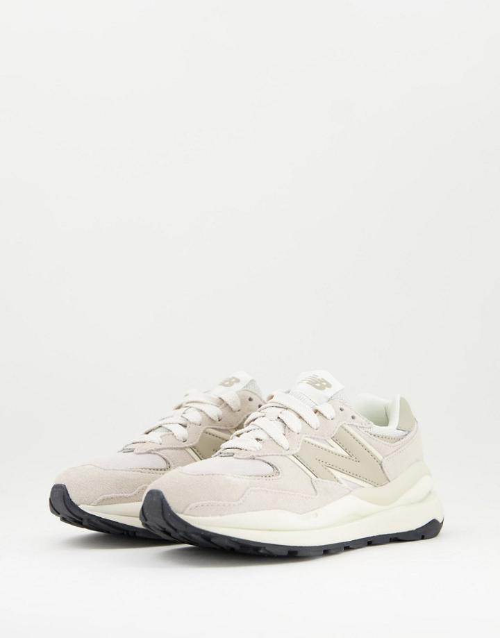 New Balance 57/40 Suede Sneakers In Oatmeal-neutral