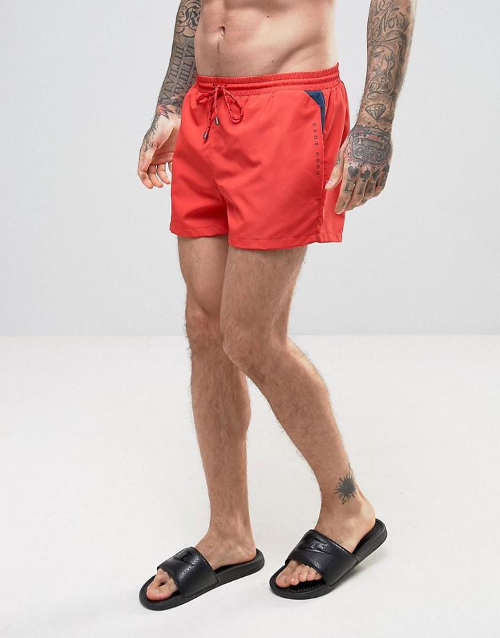 Boss By Hugo Boss Mooneye Swim Shorts In Red - Red